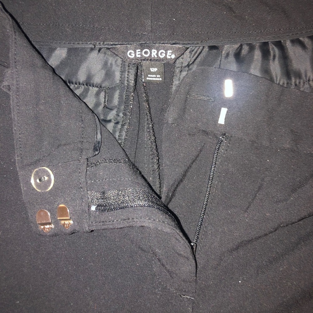 George Womens Classic Career Black Pants (12P) - Picture 4 of 7